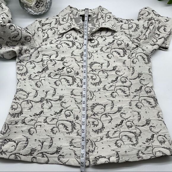 Tara Ryan Textured Light Zip Up Jacket LARGE - Picture 5 of 10